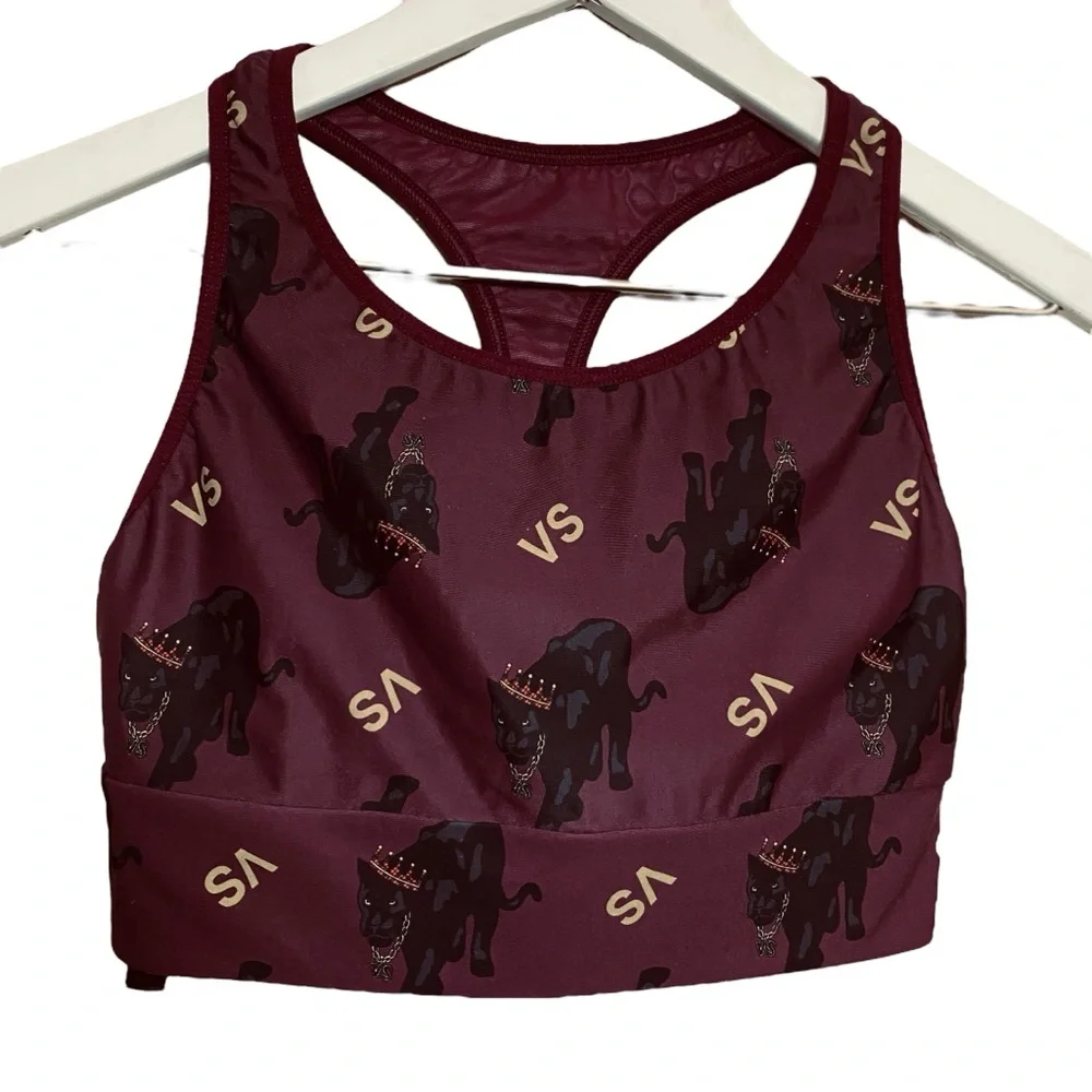Victoria's Secret The Player Crown Racerback Sports Bra Wireless Size Medium‎